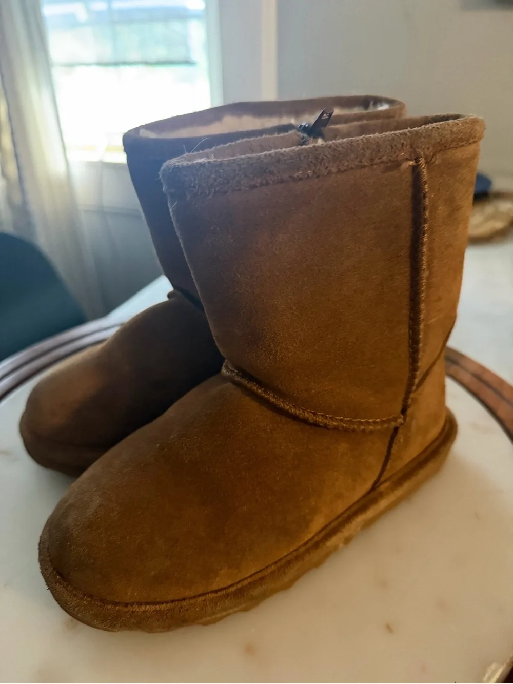 BearPaw Kids Chestnut Brown Classic Shearling-Lined Boot